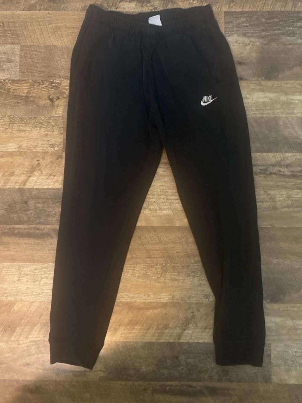 Nike Black Sweatpants Joggers with White Logo